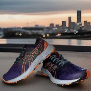 Asics Gel-ExciteTrail Women's Sz.8 Night Shade/Nova Orange 1012B051